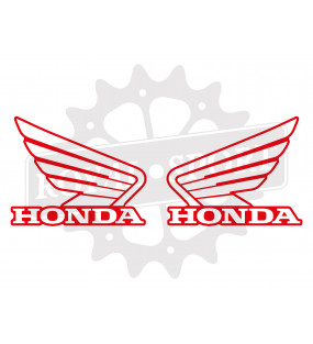 Stickers Honda ailes - Rouge