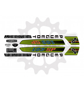Stickers Peugeot 103 SP - VERT