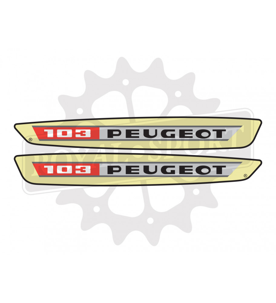 Stickers Peugeot pour fourche mobylette et vélo